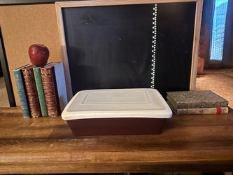 Sur La Table  Burgundy Stoneware Casserole Dish