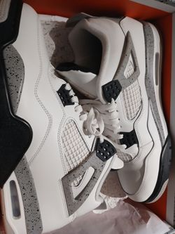 Jordan white cement 4s size 12 no flaws