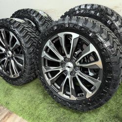 New 22 inch gm style wheels wrapped in 33x12.50R22 atturo MT tires