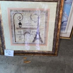 Framed picture of Paris