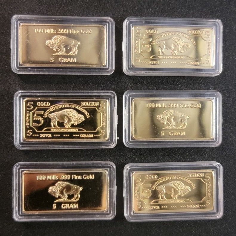 (20) .999 Fine Gold 5 Gram Bars