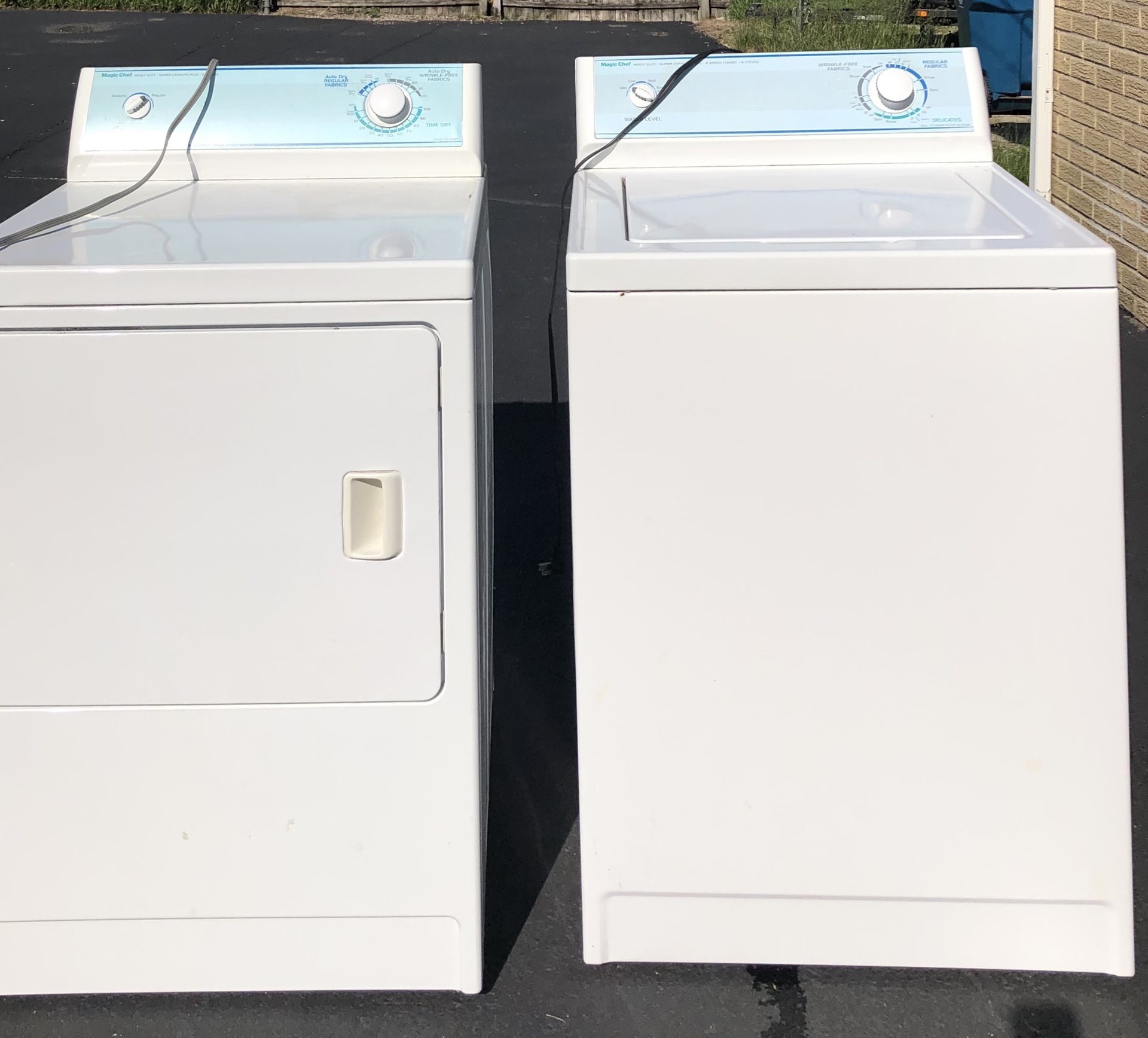 Washer and Dryer, Magic Chef Heavy Duty