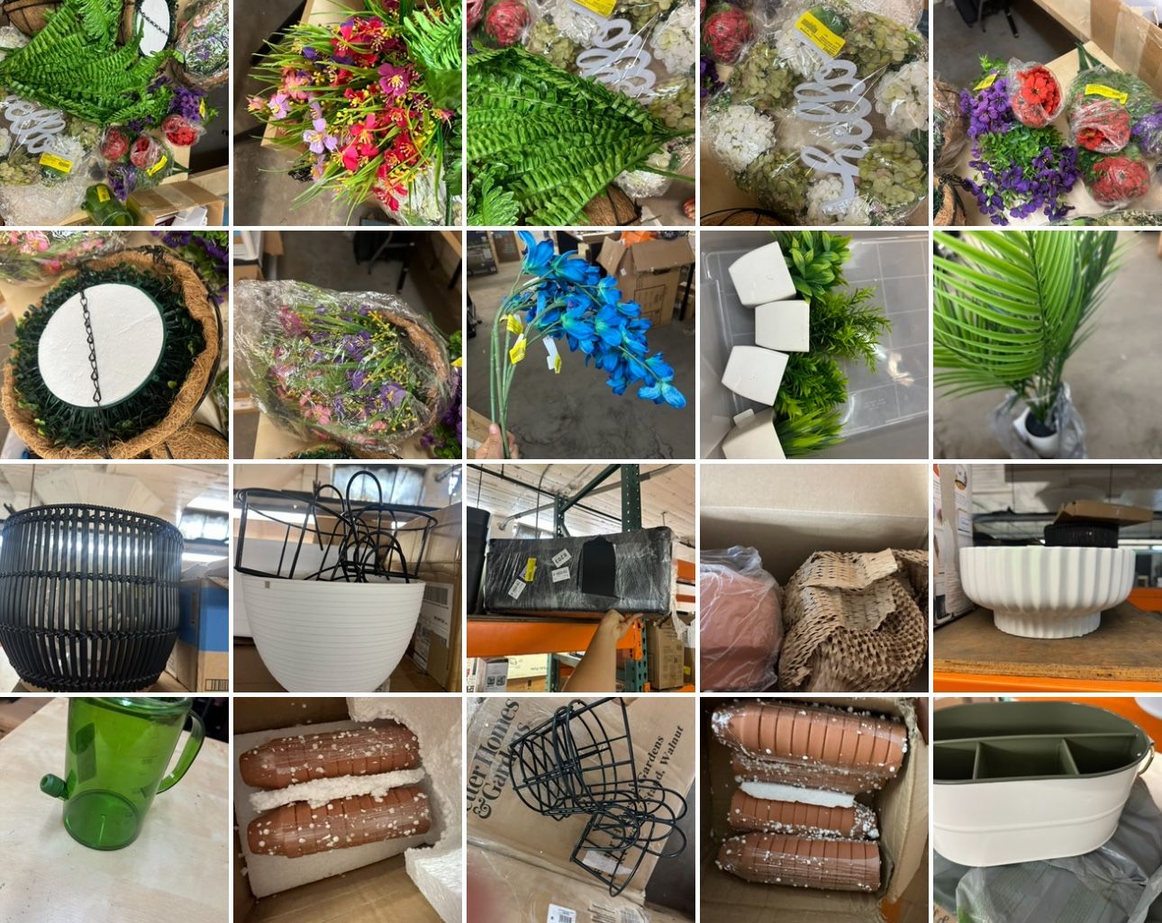 Garden, Fake Plants, Pots