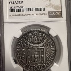 1701p Brazil 640 Reis Silver 