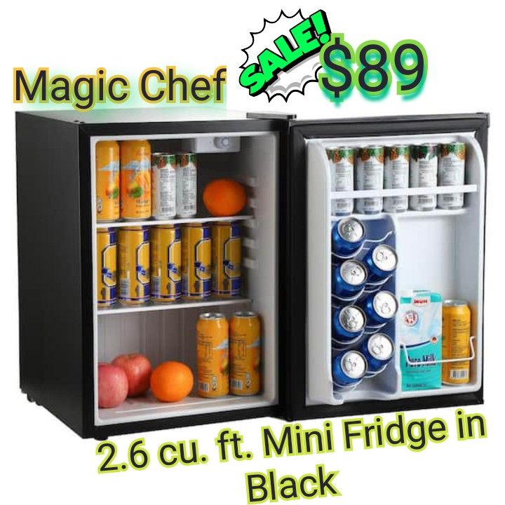 Magic Chef
2.6 cu. ft. Mini Fridge in Black