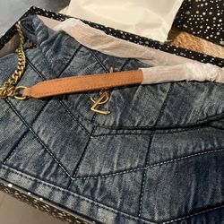 Pretty Quilted Denim Bag 🌸
