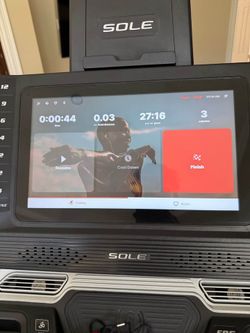 #Sole F85 Treadmill Touchscreen