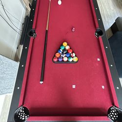 Red Pool Table For Home 