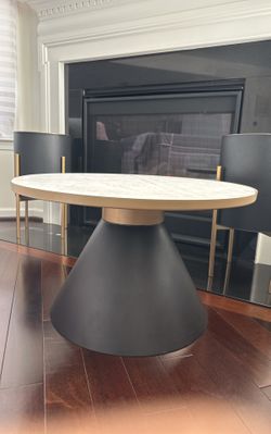 Round Marble Top Coffee Table