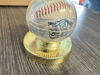 Marlins Autographed Inaugural Ball 1993 In Case