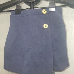 6/6x Girls Navy Uniform Skort French Toast 