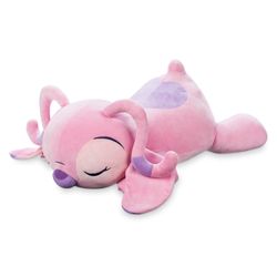 Disney 23" Cuddleez Mickey Minnie Mouse Plush - Cuddle Must Have Fans - Plush Perfect for Traveling, Car Rides, Nap Time & Play! (Angel (Pink))