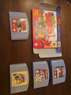 N64 Mario and Pokémon games