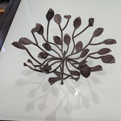 Metal Leaf Bowl