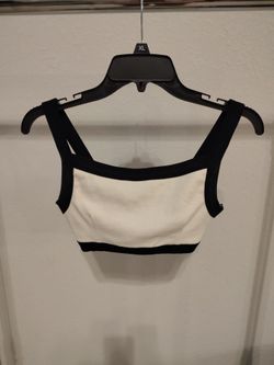 COTTON ON black and white top, women, size M