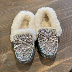 Girls Glitter Slippers 