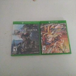 dragon ball fighterz and monster hunter world for sell