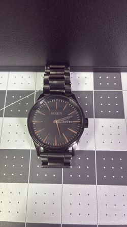 Nixon men’s watch, never be late, sentry,