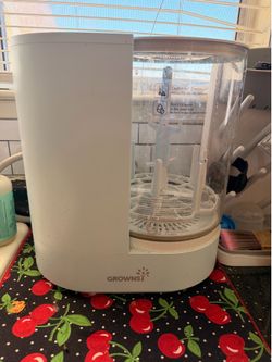 Baby bottle washer/sterilizer/dryer plus storage rack, and washer tablets Baby bottle washer/sterilizer/dryer plus storage rack, and washer tablets
