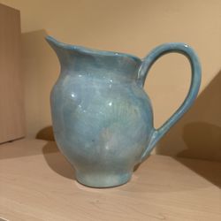 Large Pale Blue Pitcher 