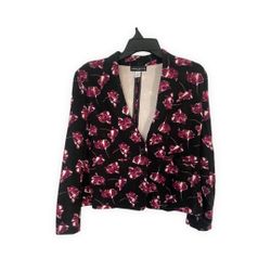 blazers for women Black Floral Size XLP petite