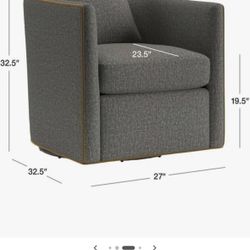 Crate and barrel Swivel Chairs “New”