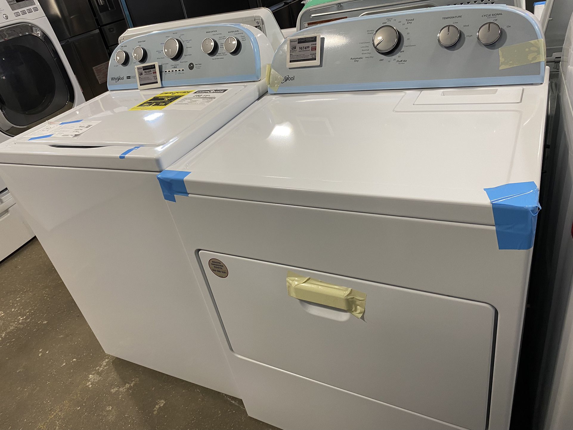 Top Load Washer Dryer Set New