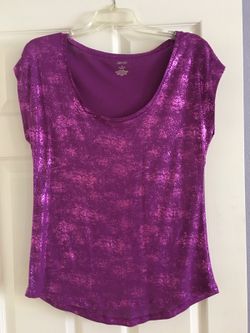 J Lo Mardi Gras Purple Iridescent T-Shirt
