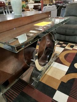 Mirror sofa table
