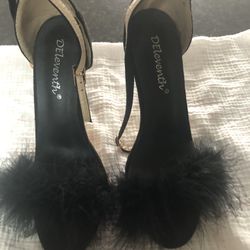 High Heel Black Shoes Size 8 