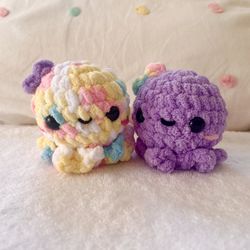New Friendship Octopuses, Crochet Octopus Plushies, Soft Handmade Toys