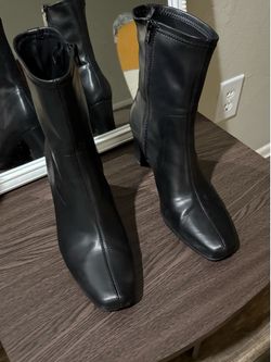 AEROSOLES BLACK ANKLE BOOTS SIZE 10