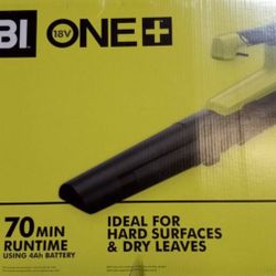 RYOBI ONE+ 18V 100 MPH 350 CFM Cordless Variable-Speed Jet Fan Leaf Blower (Tool Only) PCLLB01B