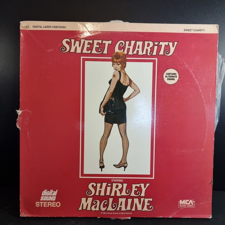 Sweet Charity Shirley Maclaine Original Laser Videodisc