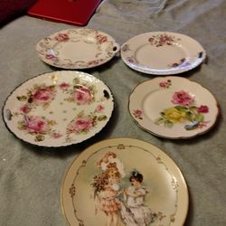 Five Beautiful Fancy Plates