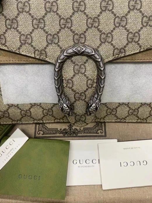 With Original Purchase Invoice GG Dionysus Tiger Buckle Tote Shoulder Bag With Box Dust Bag