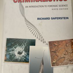 Criminalistics Textbook By Richard saferstein