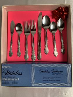 Rogers stainless luxury tableware vintage 50 pc