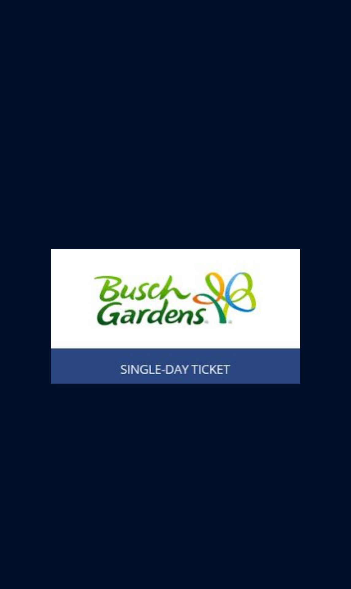 Busch Gardens Single Day Tickets