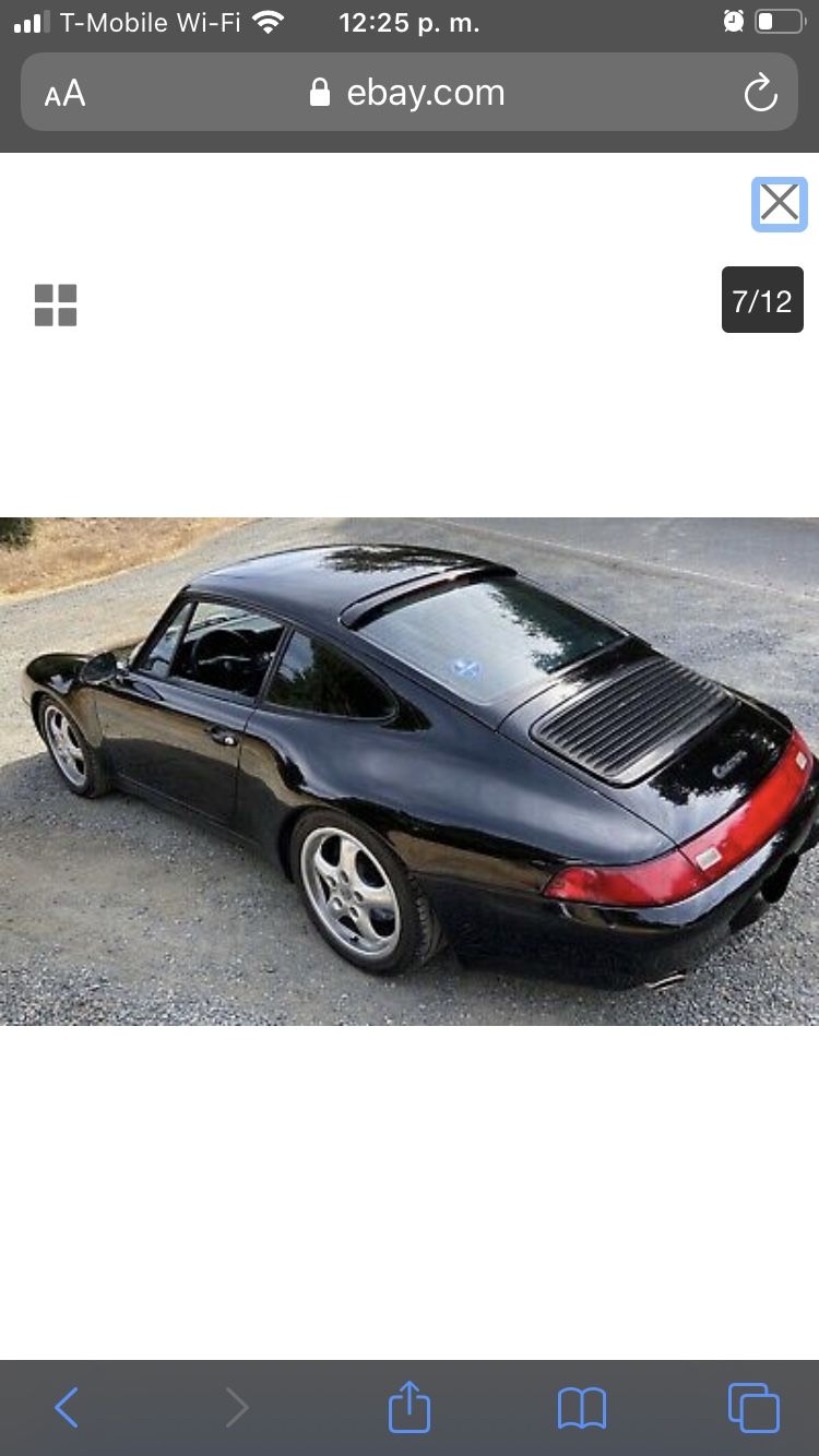 92 Porche carrera back window