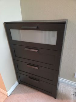 Black IKEA Brimnes 4 Drawer Dresser