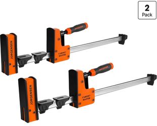 JORGENSEN 24-Inch Parallel Clamps, 2-Pack Bar Clamps, 2200 lbs Load Limit