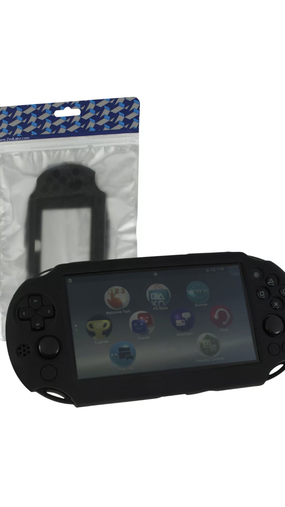 Protective case for PS Vita 2000 Slim console SC-1 silicone - | ZedLabz Black