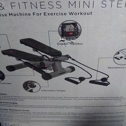 Health and fitness mini stepper exercise machine