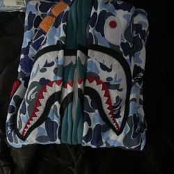 Light blue Bape hoodie