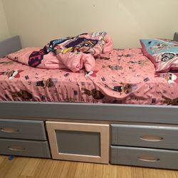 Bed Frame With Nightstand 
