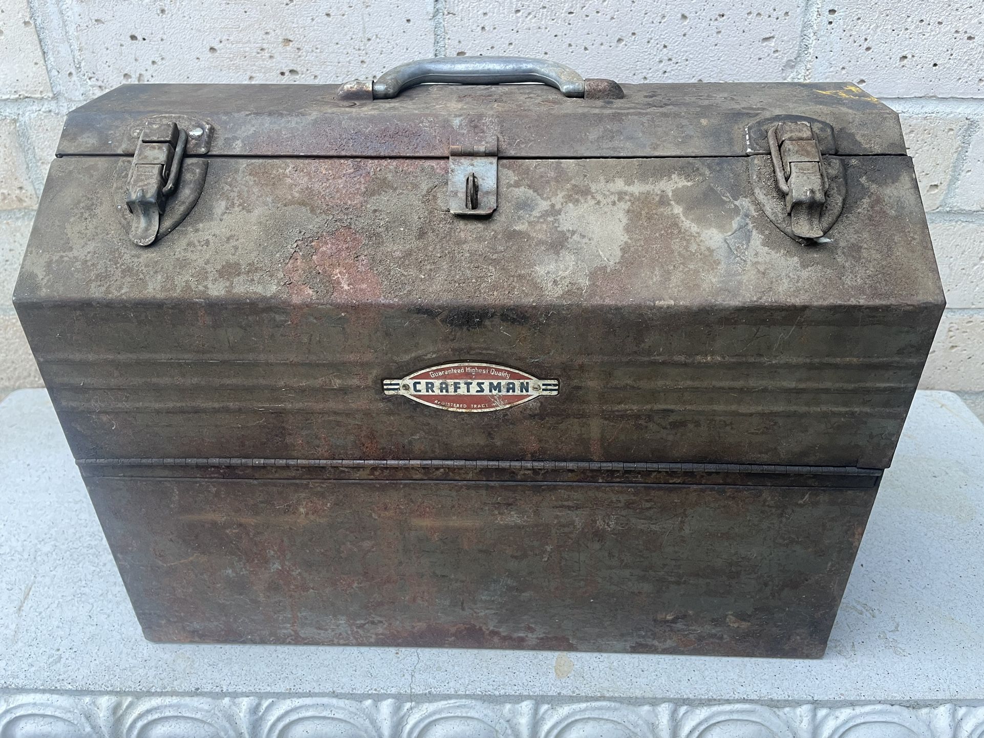 Toolbox Craftsman Cantilever 1950s Crown Vintage 