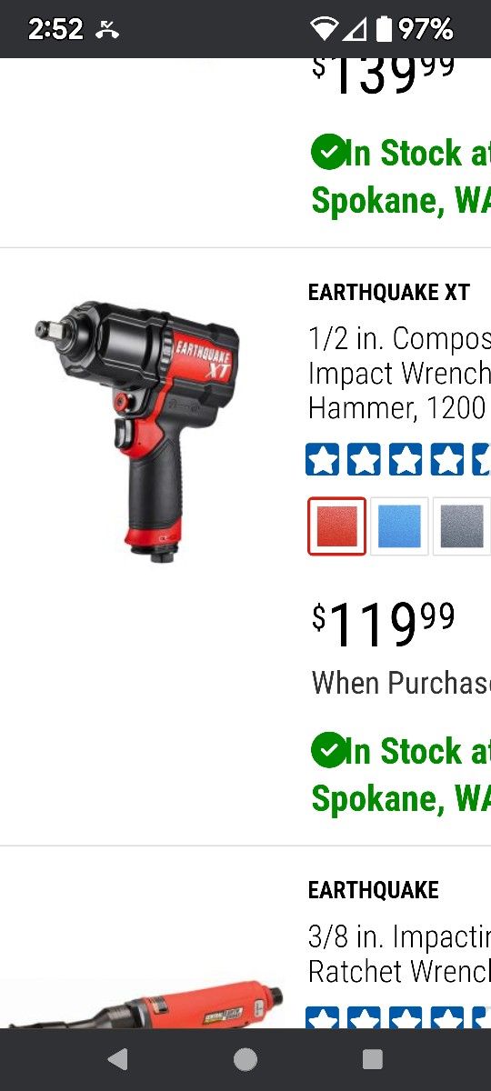 1/21b Composite Impact Wrench