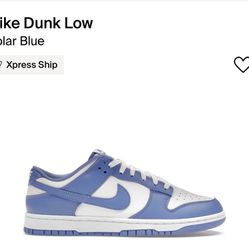 Nike Dunk Low Polar Blue Size 11.5M