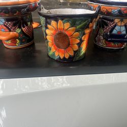 Mexican Pottery Pieces Different Styles/colors +more Figures